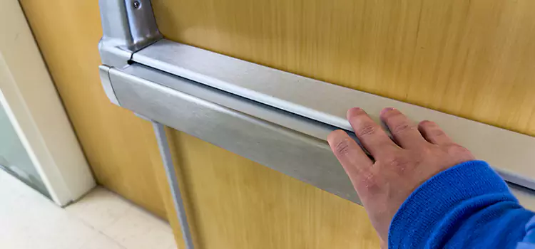 Installing a Push Bar on a Door Troy
